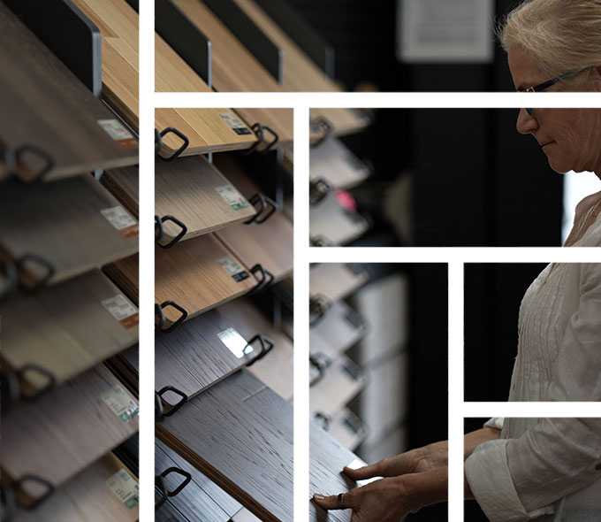 Team installing luxury vinyl plank flooring in residential space